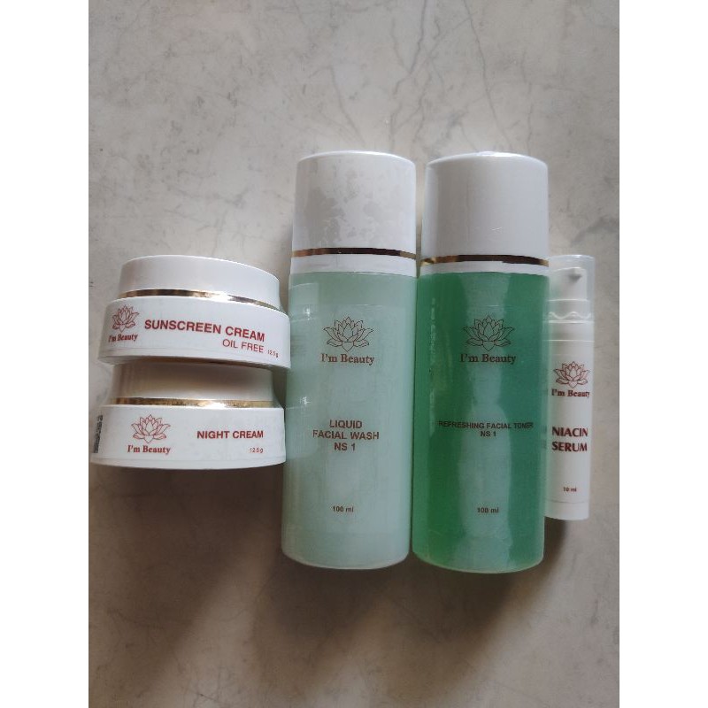 I'm Beauty paket NS1-03 oily skin isi 5 - im beauty by Immortal - paket untuk kulit berminyak