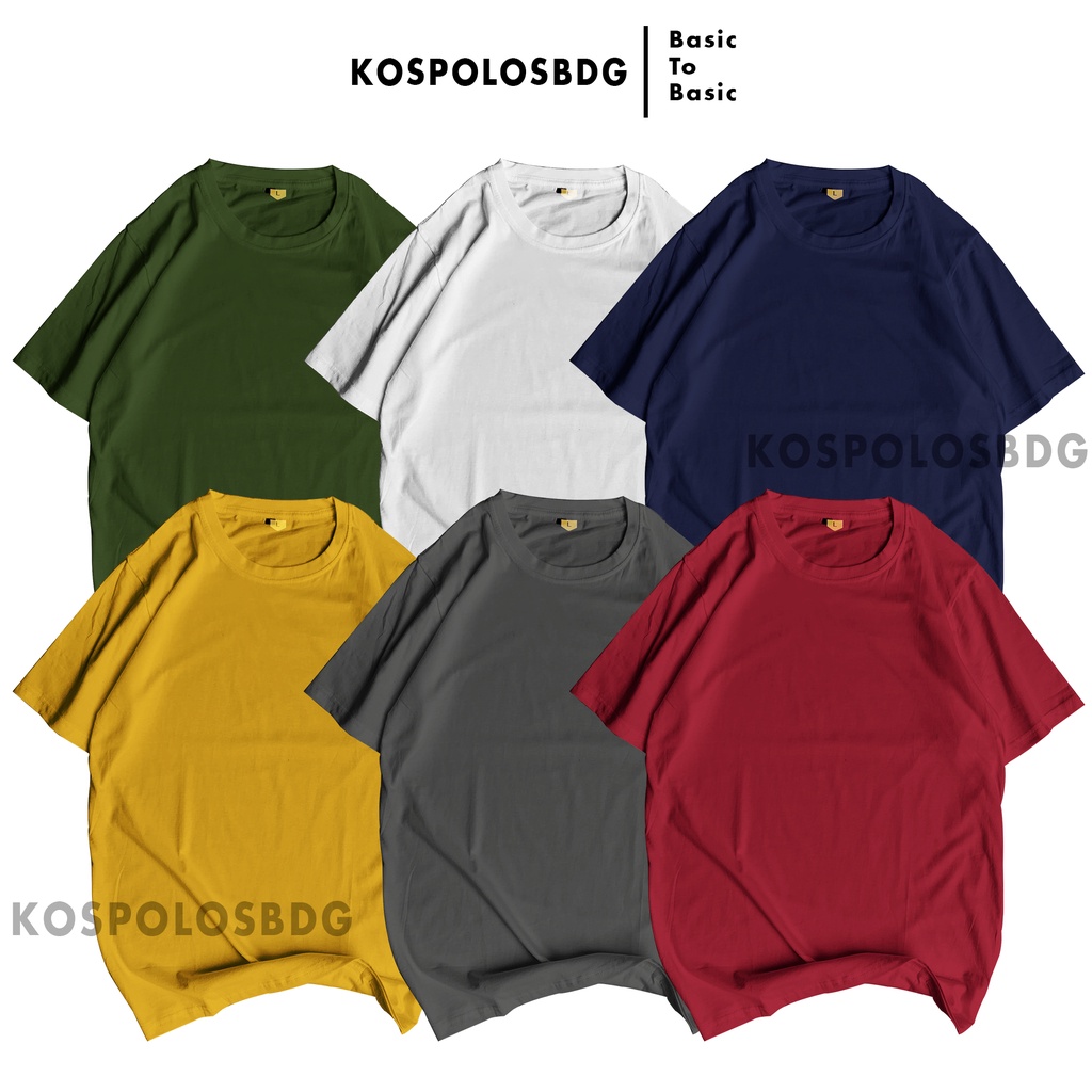 KAOS POLOS SUPERSOFT Langsung Dari Pabrik Murah dan Berkualitas 30s PE (POLYSTER)