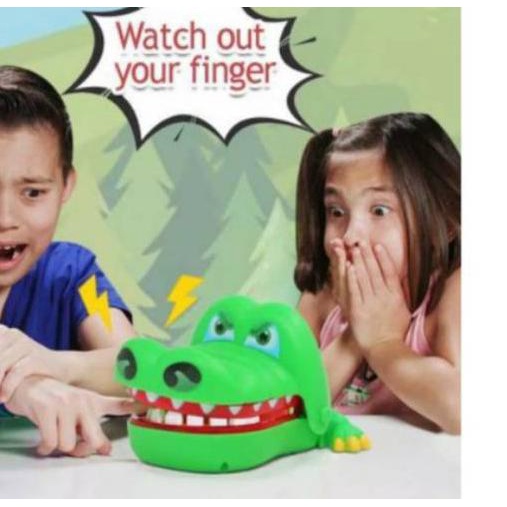 ❈ Mainan mulut buaya gigit buaya croile dentist - prank toys ○