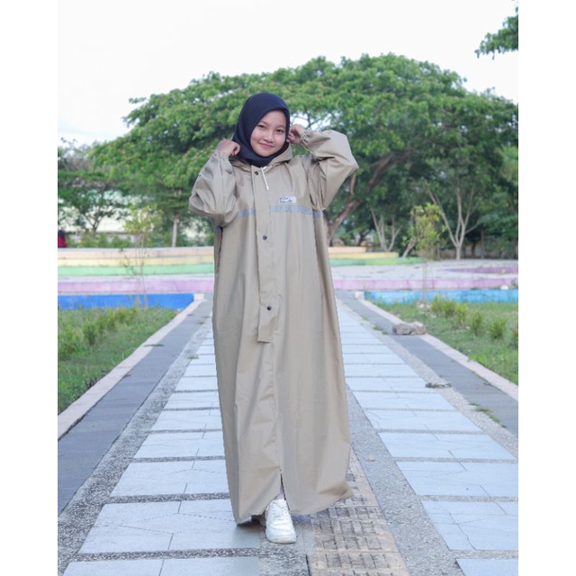 RAINCOAT!!JAS HUJAN WANITA GAMIS TEBAL BAHAN PVC 025 ANTI REMBES 100%