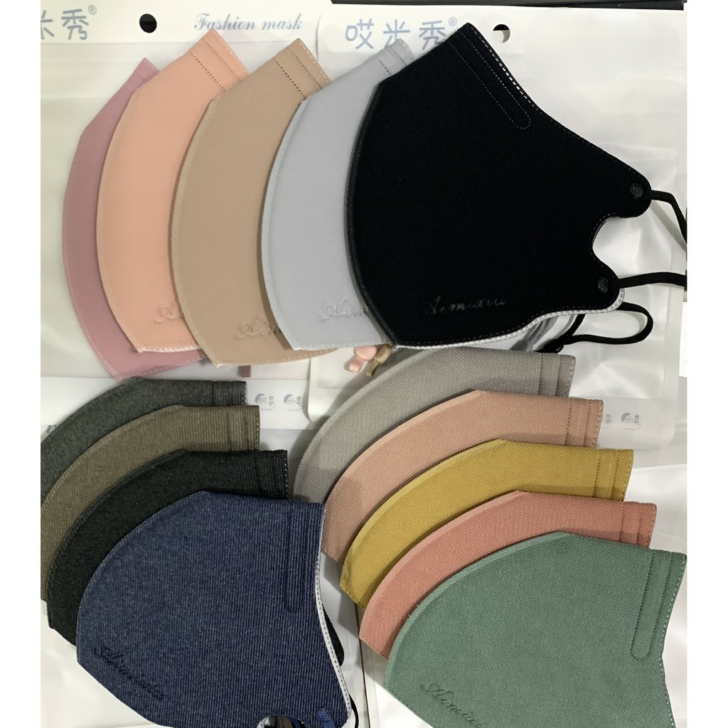 Masker Kain Import 3ply Dewasa Model KN95 3D
