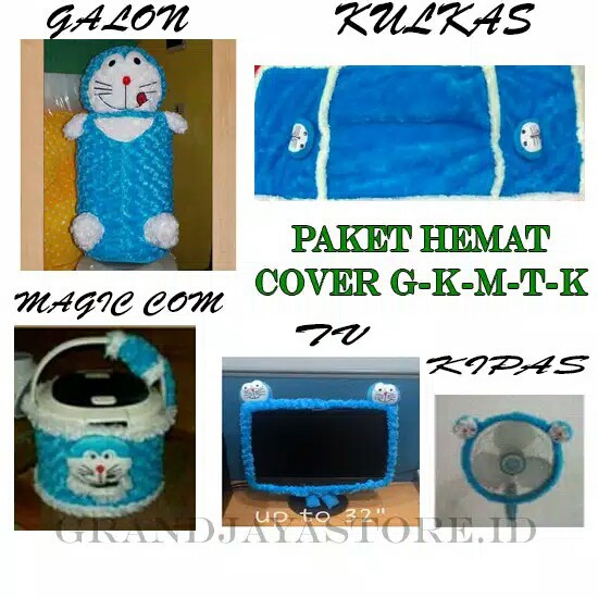 paket Homeset GKM bando galon - kulkas - magic com - tv - kipas DORAEMON