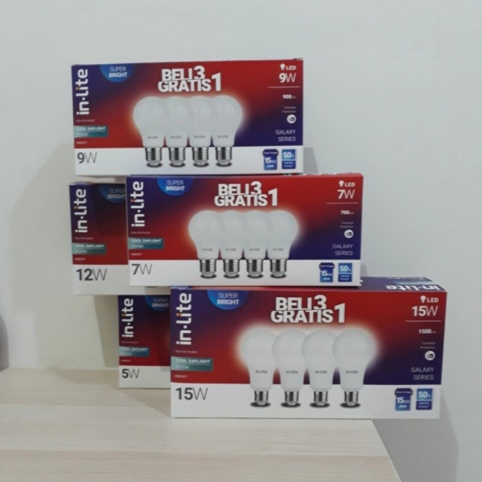 [PROMO] Lampu Led In-Lite Value Paket 11Watt Beli 3 Gratis 1 kualitas1