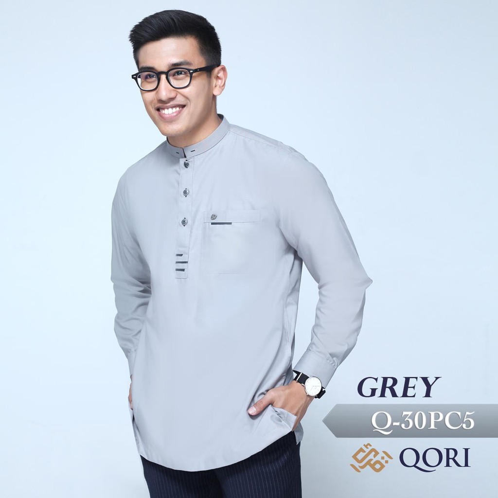  Baju  Koko Qori  Apparel Q30P Lengan Panjang Shopee 