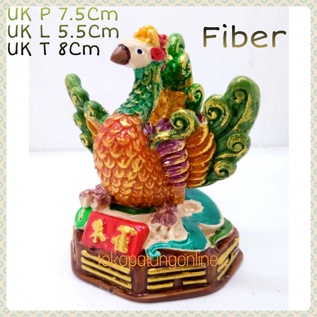 Patung Burung Hong Pheonix Fiber 002