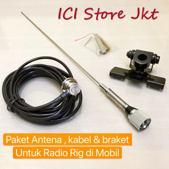 Paket Antena kabel dan braket untuk radio rig