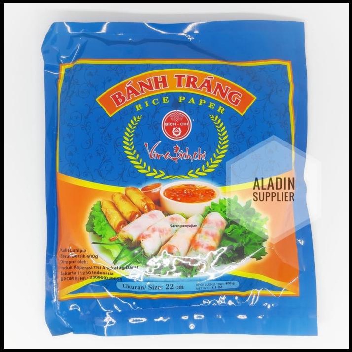 

Banh Trang Rice Paper 400 Gr || Kulit Lumpia Vietnam 1 Pak - 22 Cm