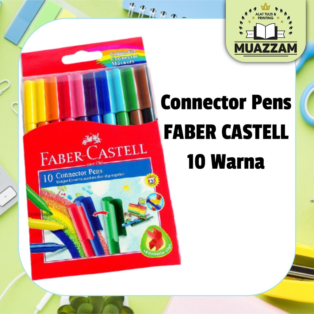 

Faber-Castell Spidol Connector Pens 10 Warna