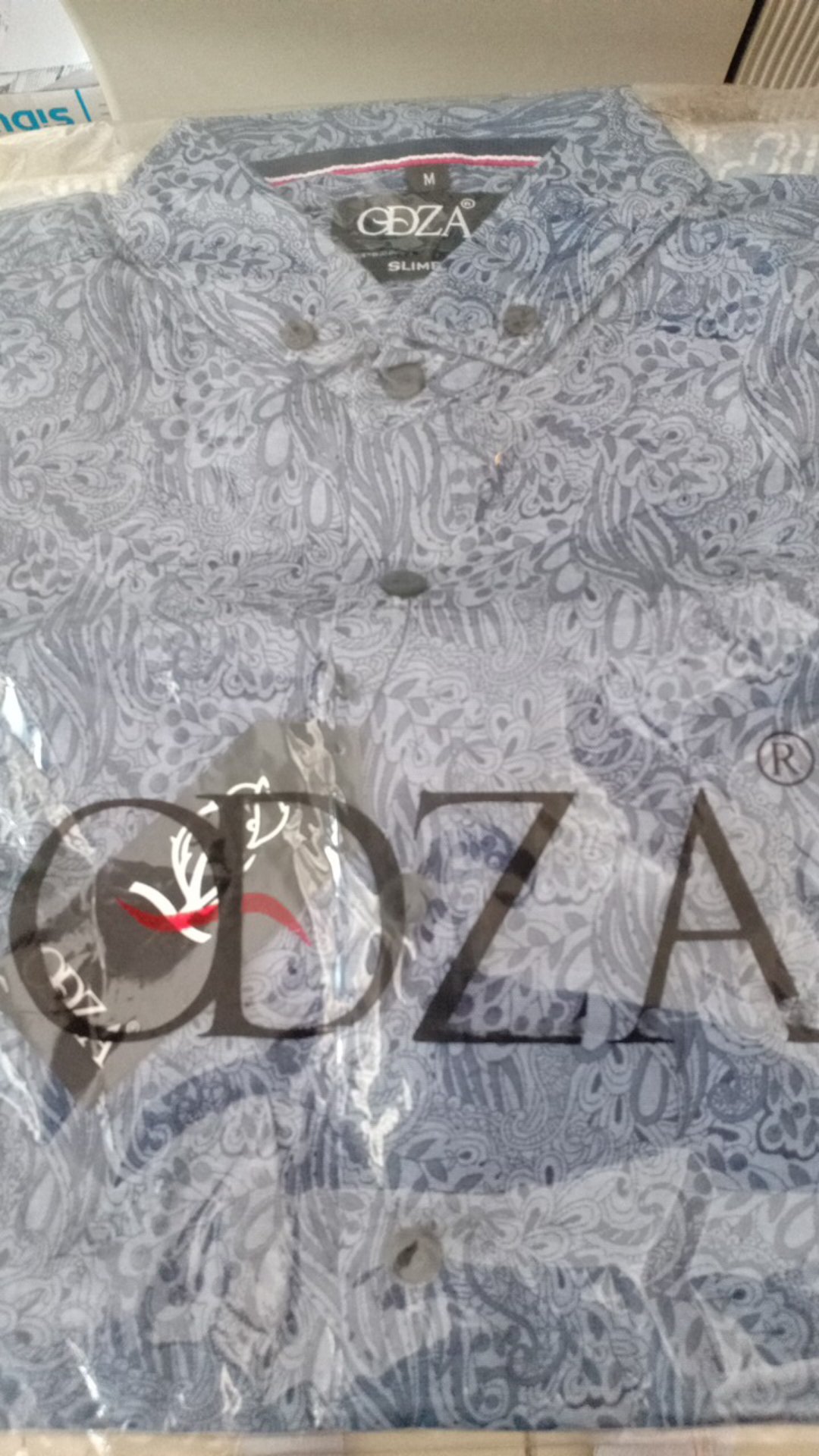 Odza Hem Lengan Panjang Pria Modern Slimfit Sogan Katun Berkualitas Printing Solo Kemeja Batik