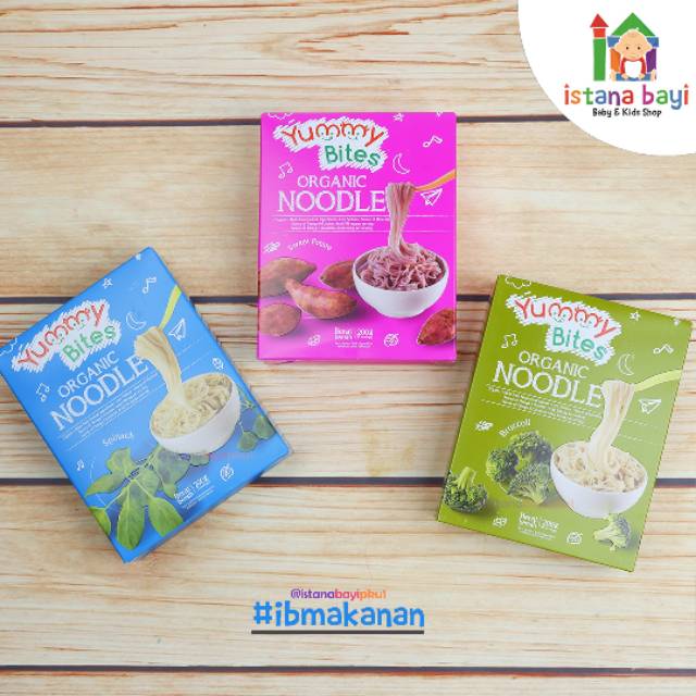 Yummy Bites Organic Baby Noodle 200gr /Mie Organic