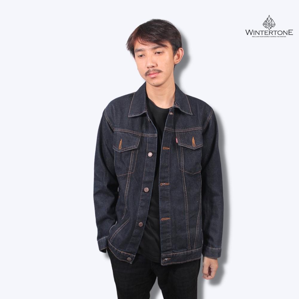 Jeket Jeans Pria Original Jacket Lepis Cowok Distro Premium Jaket Trucker Putih Oversize Premium Cwo