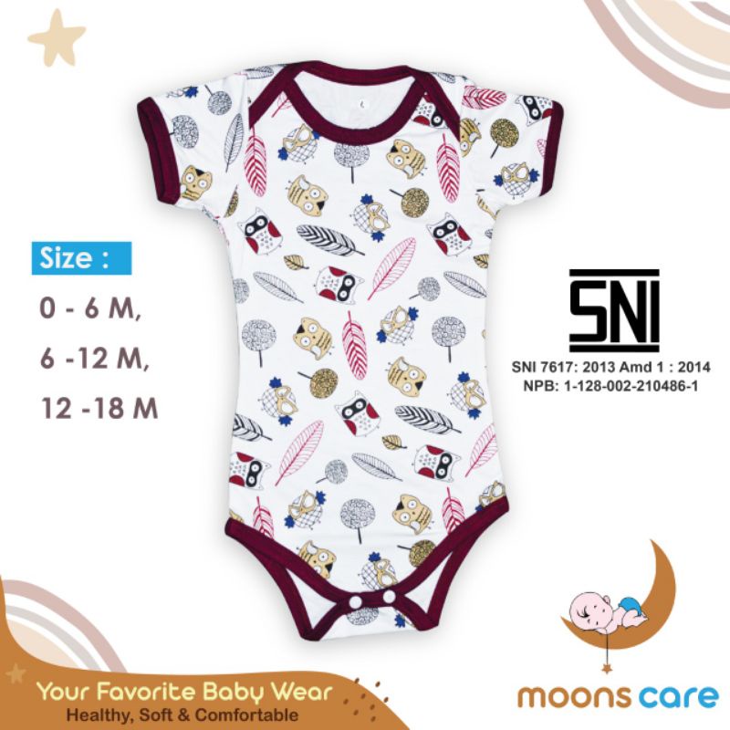 SNI SML Moons  Jumper Bayi Baru Lahir , Baju Bayi Newbron Kaos Bayi , Jumper babymoon
