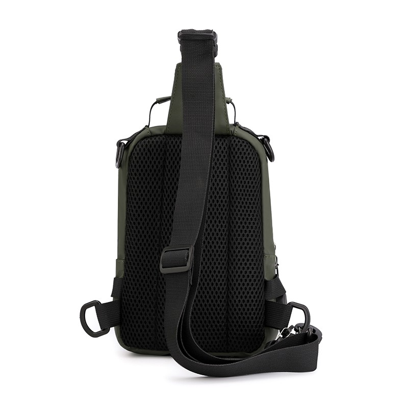 Tas Selempang Pria Keren Multifungsi Waistbag Anti Air USB Charge Fashion Slempang - FAS-203