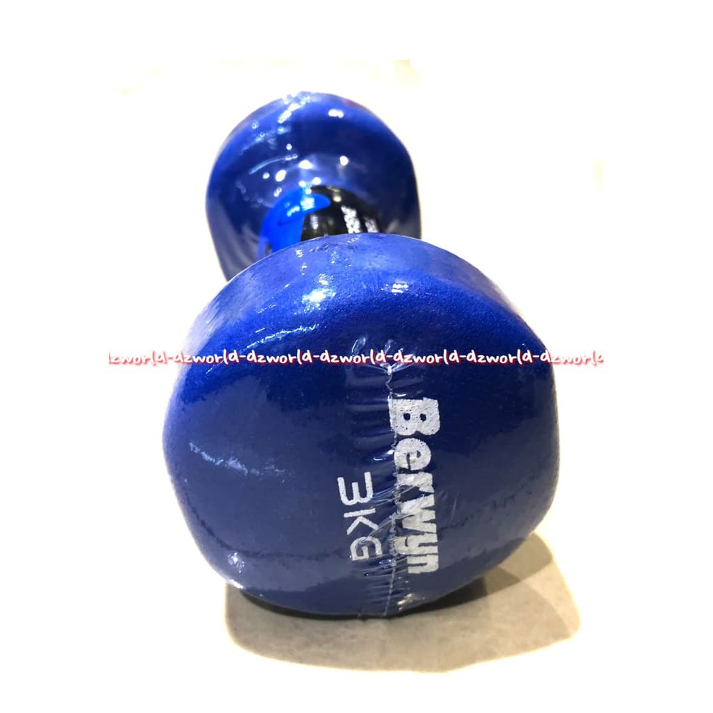 Berwyn Dumbbell Neoprene 4kg Peralatan Olahraga Barbel Hijau 4 kg Dumbel Berwin Green Barbell Warna Hijau Latihan Beban