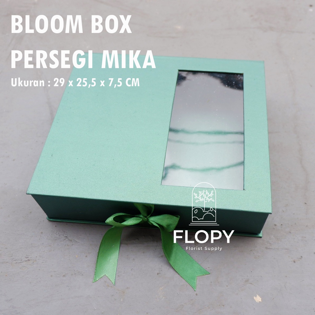 Bloom Box Kotak Jendela Mika / Kotak Uang Money Box Mahar Kado Hadiah Kotak Hampers Kue