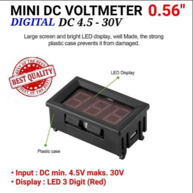 Volt meter DC digital