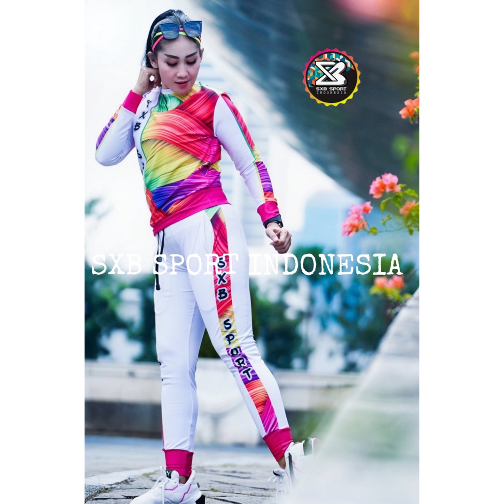 Stellan Baju Senam Sxb PaIette Jumper dan Jogger