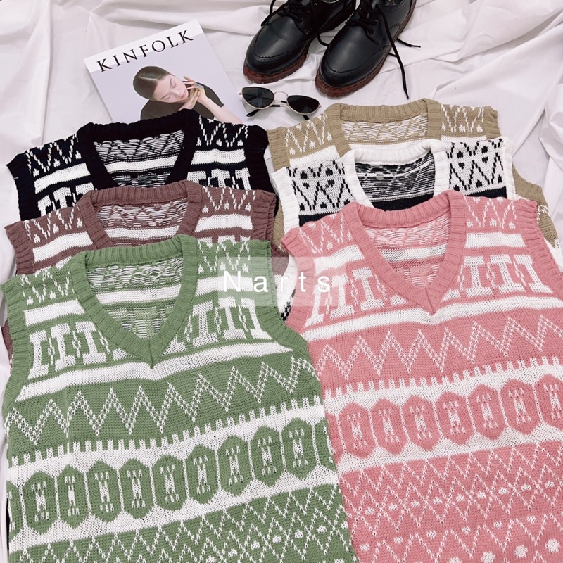 Monaco Vest / Rompi Rajut Wanit / Rompi Korea