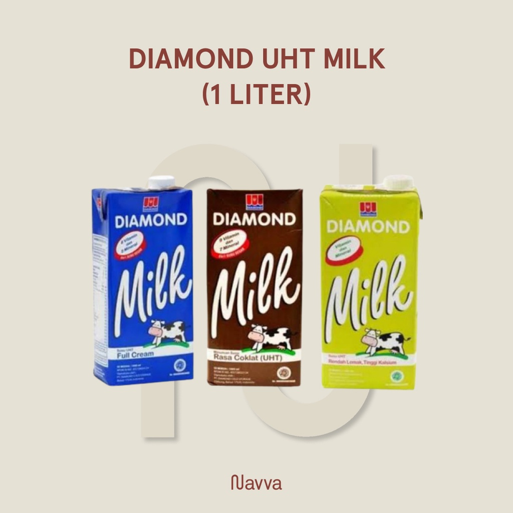 

1L Susu UHT Diamond Full Cream Cokelat Low Fat / Barista Chocolate Milk