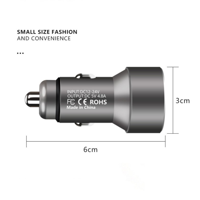 Charger Mobil MINI USB 4.8A / QC4.0 Fast Charging Untuk Audi A3 / A4 / A6 / Q3 / Q4 / Q5 / TT