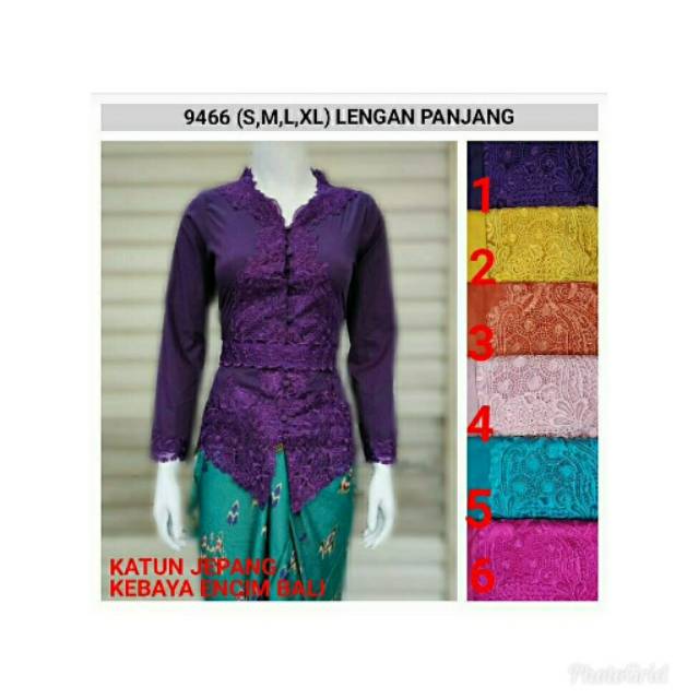 kebaya encim bali bordir senada /// code 8800