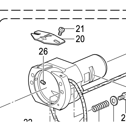 S02429201 Shuttle Race Thread Guide Brother B430D Mesin Bartek Bartack Bartacking