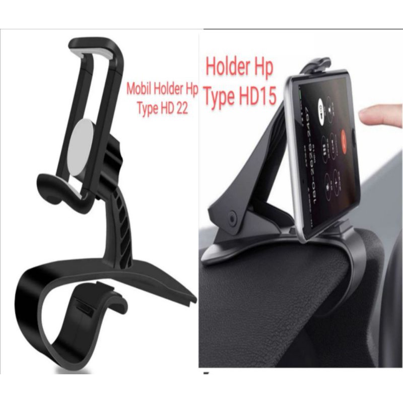 Jepit Car Phone Holder putar 360 Mobil Dashboard depan Hp Handphone GPS Maps petunjuk Jalan meja kantor stan Standing HD15 HD22