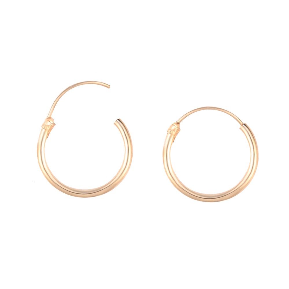 [Beli 1 Gratis 1] Fashion Wanita Sederhana Vintage Lingkaran Kecil Hoop Stud Earrings Perhiasan Anting Hoops