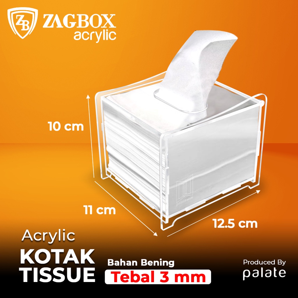 Jual Acrylic Tempat Tissue Kecil Tissue Box Kecil Display Tissue