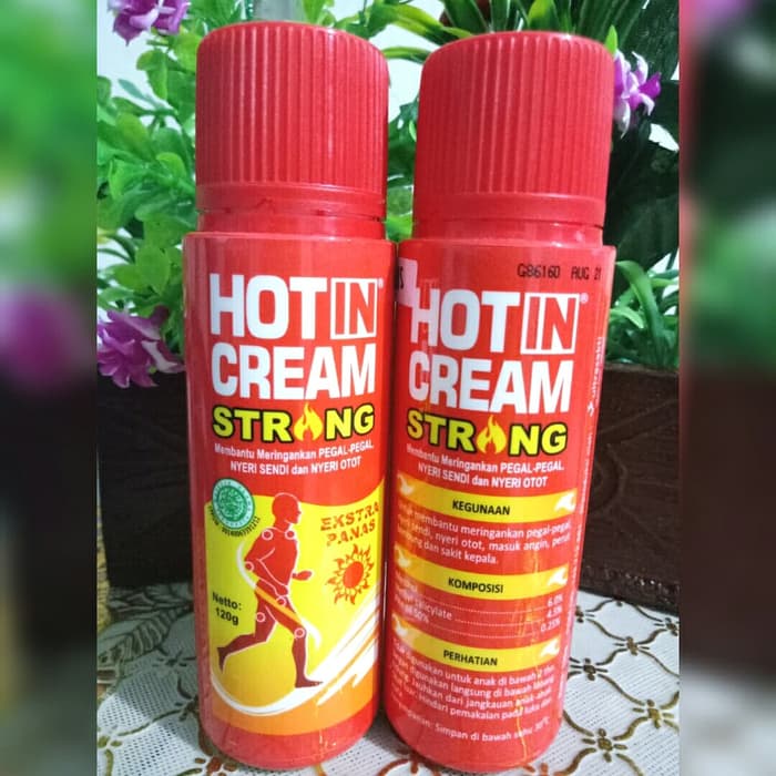 HOT IN CREAM STRONG BOTOL 120 GRAM KRIM NYERI OTOT DAN SENDI