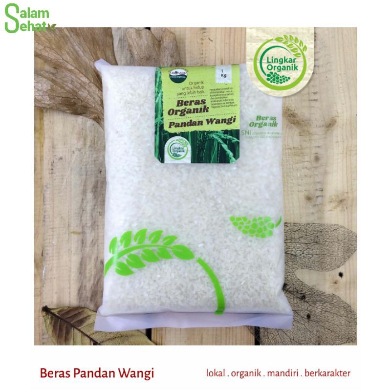 

Beras Organik Pandan Wangi 1kg Lingkar Organik