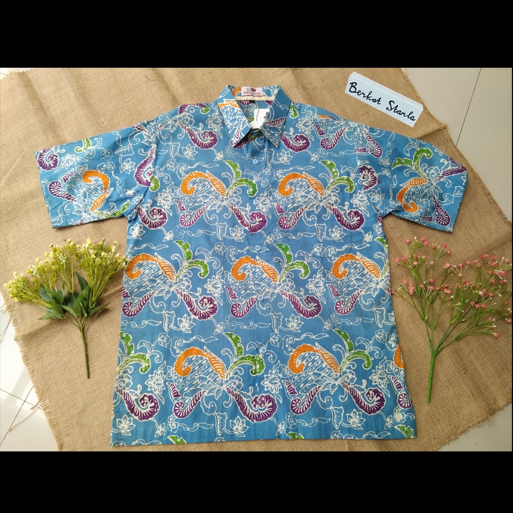 Kemeja Batik Pria/ Hem Batik Pria/ Hem Batik Lasem hb31m