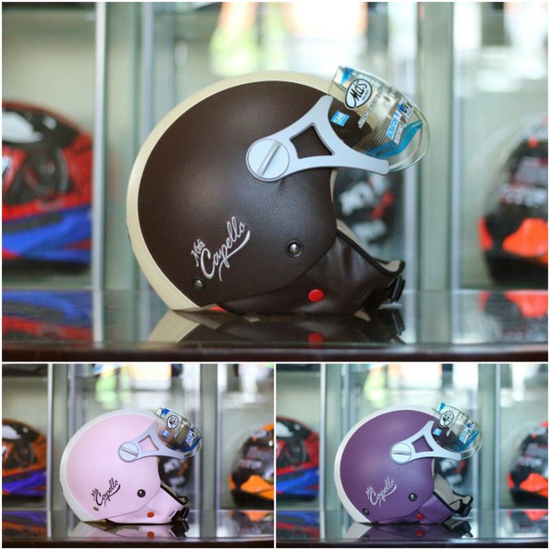 Helm Bogo retro MDS capello classic kulit