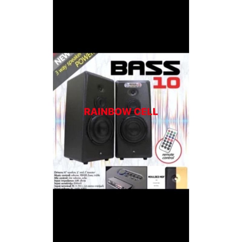 SPEAKER AKTIF ROADMASTER BASS 10 BASS 10 BASS 10 BLUETOOTH 10 inch