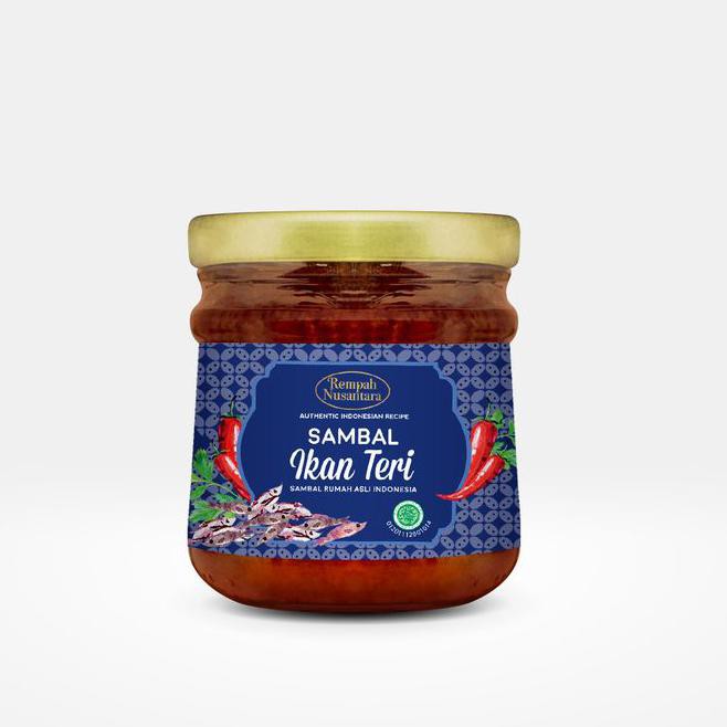 

07ac rempah nusantara sambal teri 3 botol jar x 120gr m0pr
