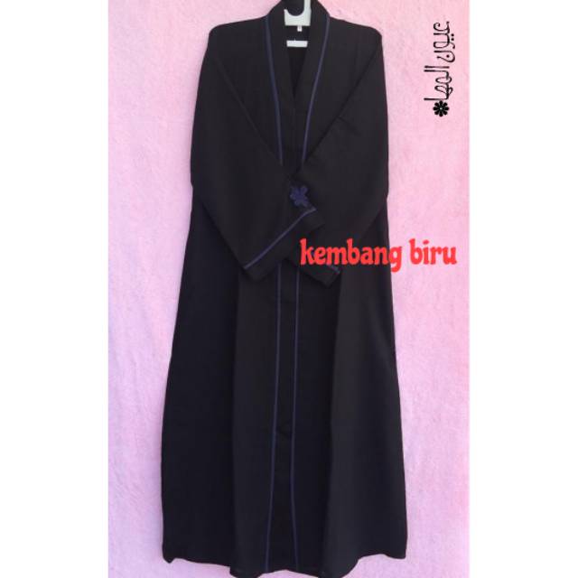 ABAYA HITAM POLOS ORI SAUDI BAHAN FURSAN ARAB