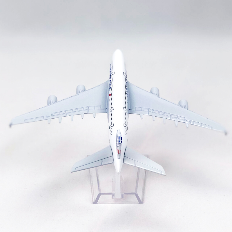 Miniatur Diecast Pesawat Air France A380 Airbus 380 Bahan Alloy Solid Ukuran 16CM Untuk Koleksi