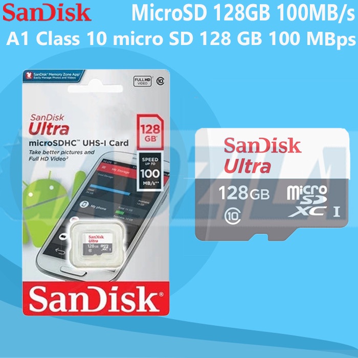 Sandisk microSD 128GB 80MB/s Class 10 memory micro SD 128 GB Class10