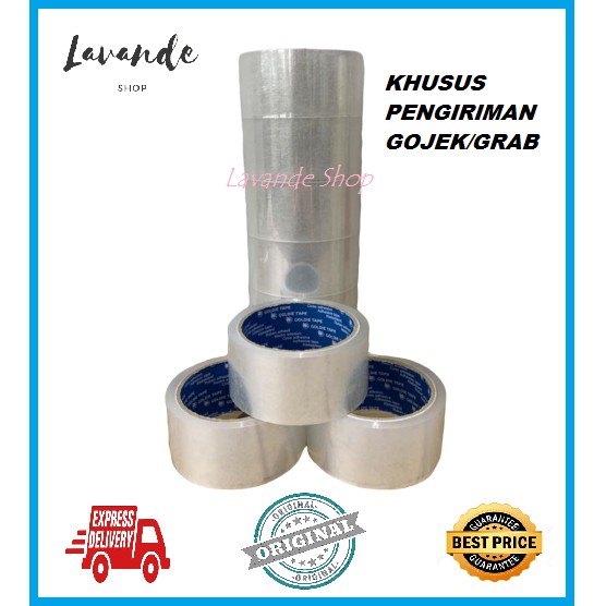 

LAKBAN BENING 2 IN 45MM X 72YARD/ LAKBAN COKLAT 2IN 45MM X 72YARD KHUSUS GOJEK DAN GRAB