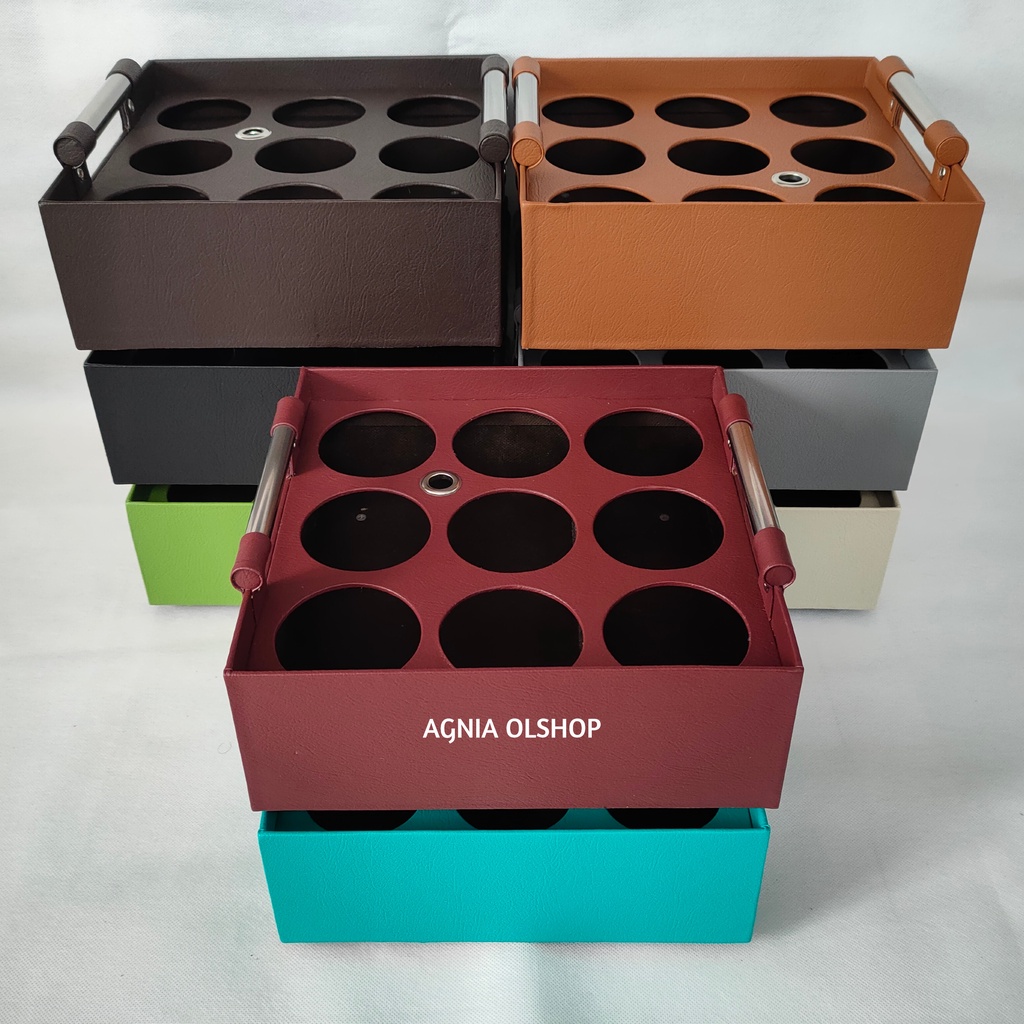 Keranjang Aqua Gelas Model Kotak Isi 9 Cup Tempat Air Mineral Gelas Keranjang Wadah Aqua Gelas Plast