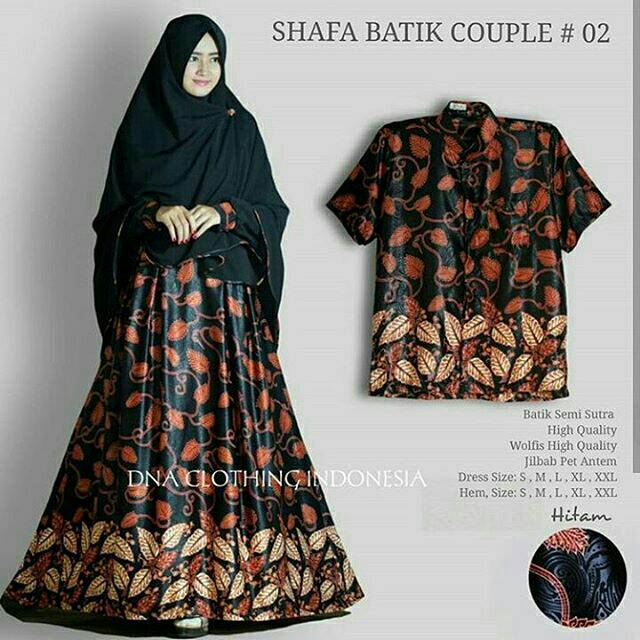 Batik Couple syari baju lebaran baju gamis batik jumbo xxl