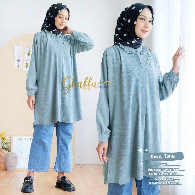 DEVIS TUNIC BY GHAFFA THE LABEL (TUNIK MUSLIMAH) Tunik polos modern