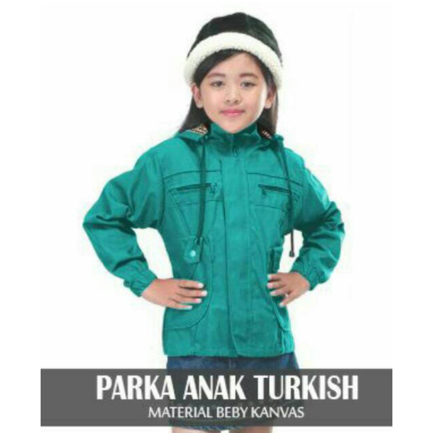 Grosir JAKET ANAK PARKA CEWE KANVAS COD Elegan