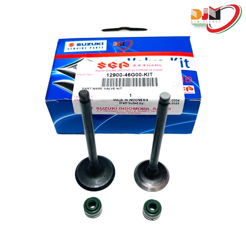 Payung Klep Set Valve Kit Suzuki Spin 125 Skydrive Skywave Hayate Original Suzuki SGP 12900-46G00-KIT