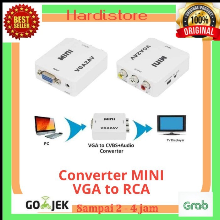 VGA to RCA Converter / Converter VGA to AV / VGA to AV
