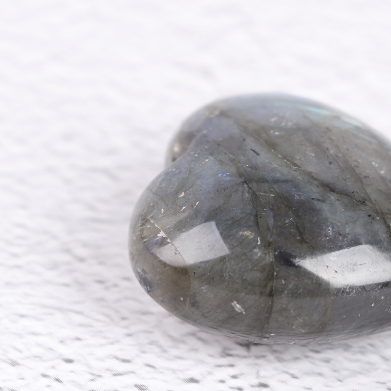 Batu Kristal Labradorite Bentuk Hati Untuk Penyembuhan