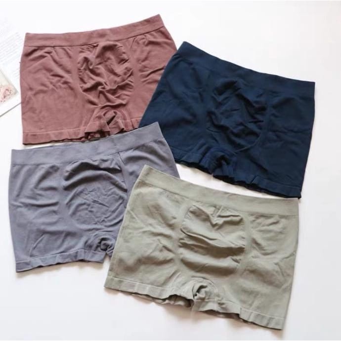 *ALIBABA1688* CELANA DALAM PRIA / BOXER PRIA POLOS ELASTIS IMPORT