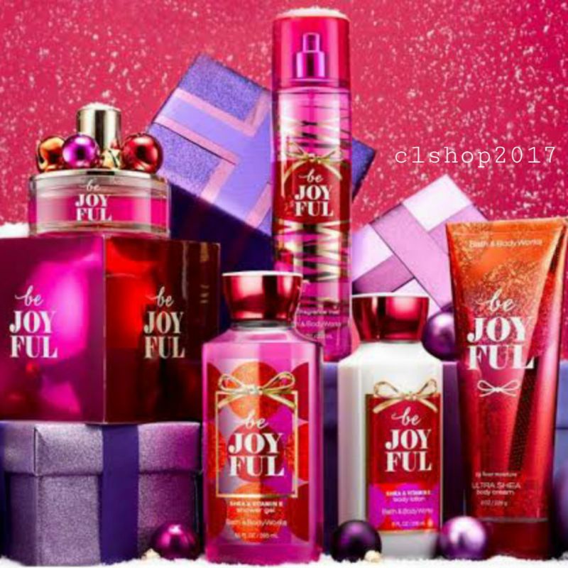 BATH &amp; BODY WORKS BBW RED GIFT SET BE JOYFUL SERIES MIST LOTION SHOWER GEL BODY CREAM HAND CREAM SHOWER GEL BODY CREAM LOTION MIST WASH WALLFLOWER ROOMSPRAY SCENTPORTABLE GENTLE GEL DEEP CLEANSING GENTLE FOAMING CREAMY LUXE