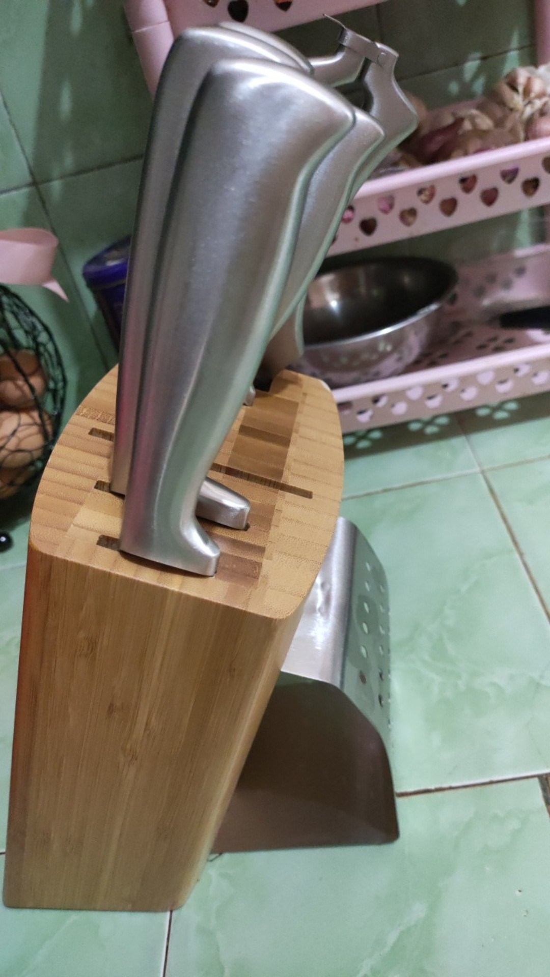 Oxone Ox-982 Master Knife Bamboo Block Pisau Set Ox982