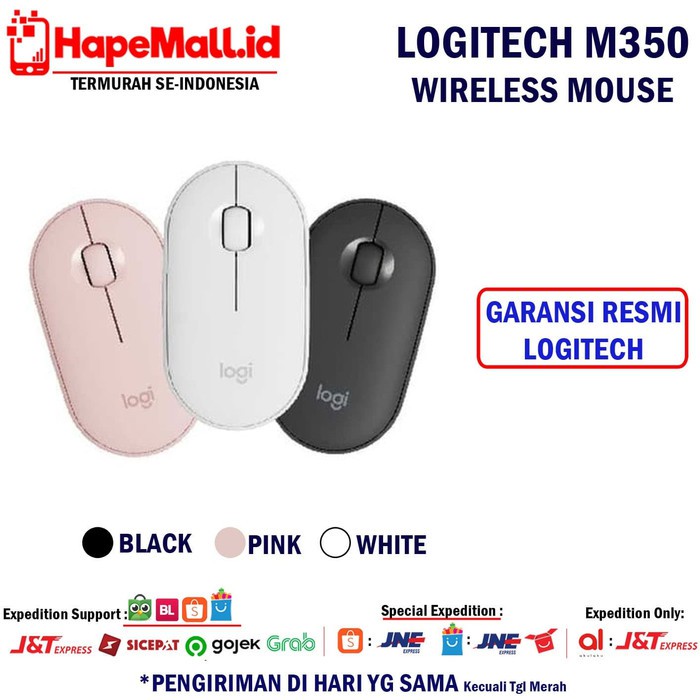 LOGITECH PEBBLE M350 WIRELESS MOUSE GARANSI RESMI LOGITECH TERMURAH